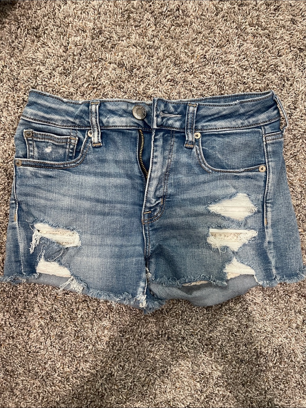 Denim Distressed Blue Women's Shorts